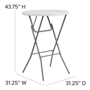 A table with measurements for the height of each stool.